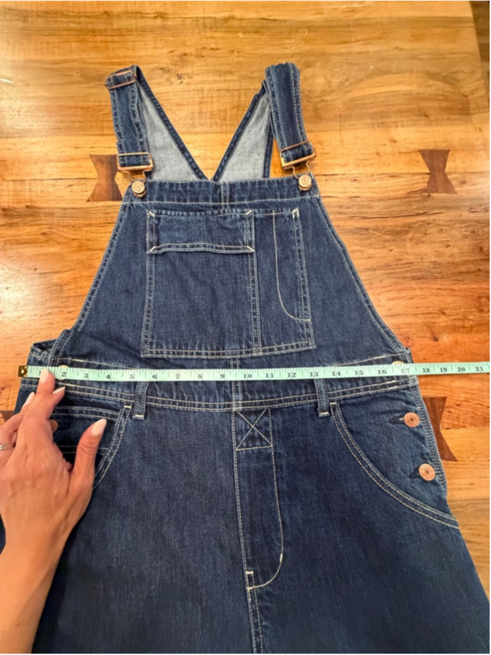 Gap Denim Carpenter Cargo Overalls Jumpsuit - Size S - Picture 9 of 12